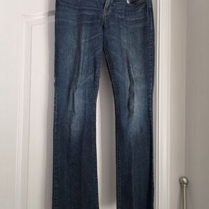 Old Navy Women's Straight Leg Jeans - Dark Blue